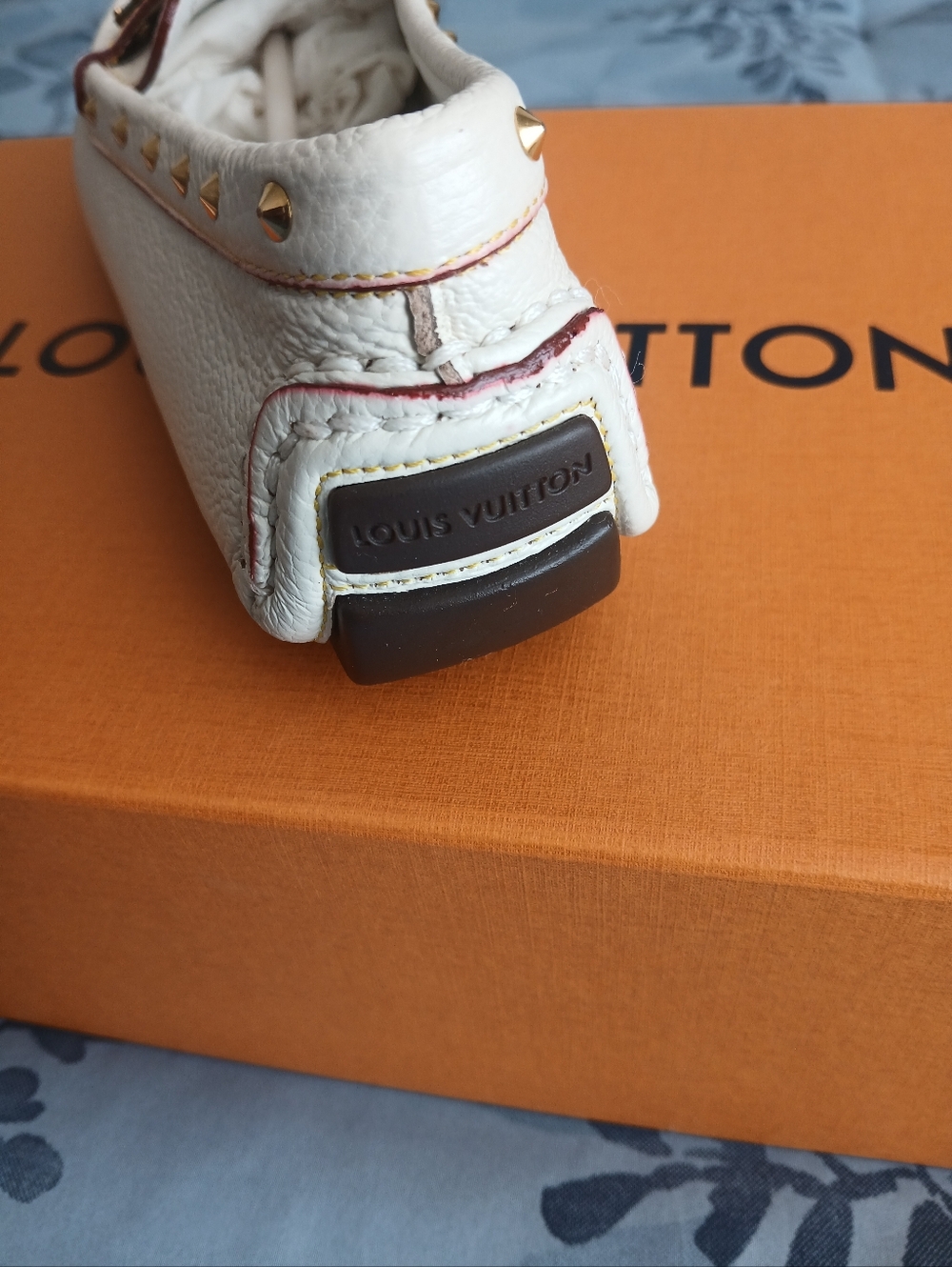 Louis Vuitton Suhali Leather Loafers With Gold Studs - Picture 3 of 7
